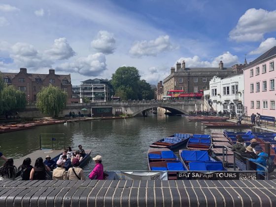 Punting on a river